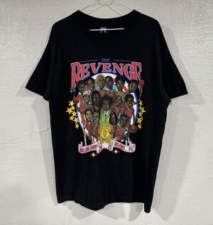 Rolling Loud 2021 Revenge Double Sided Cartoon Rap Shirt Size Large Made In USA